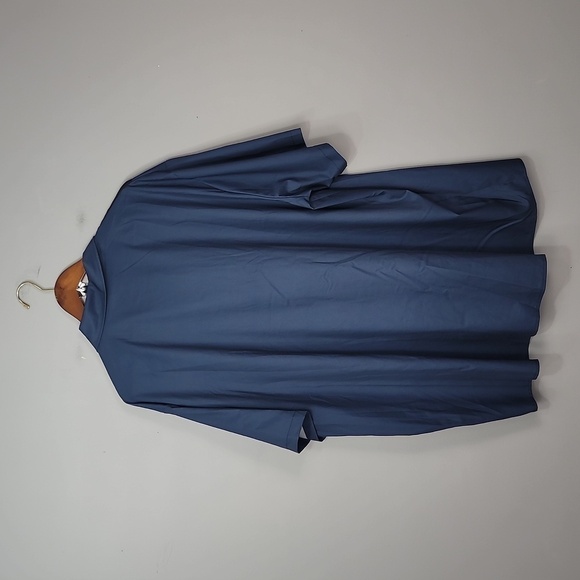 Hardaddy Men's American Flag Navy Blue Short Sleeve Button-Up Collar Shirt - Picture 8 of 10